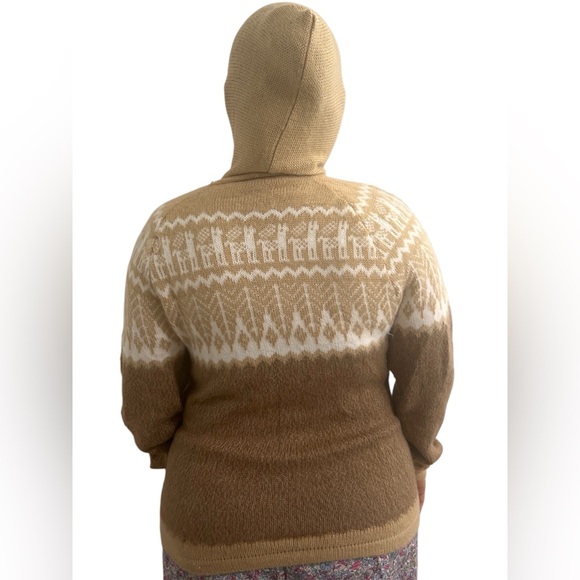 Alpaca Unisex-Adult Sweater Size LG  Pullover Hooded - Picture 4 of 10